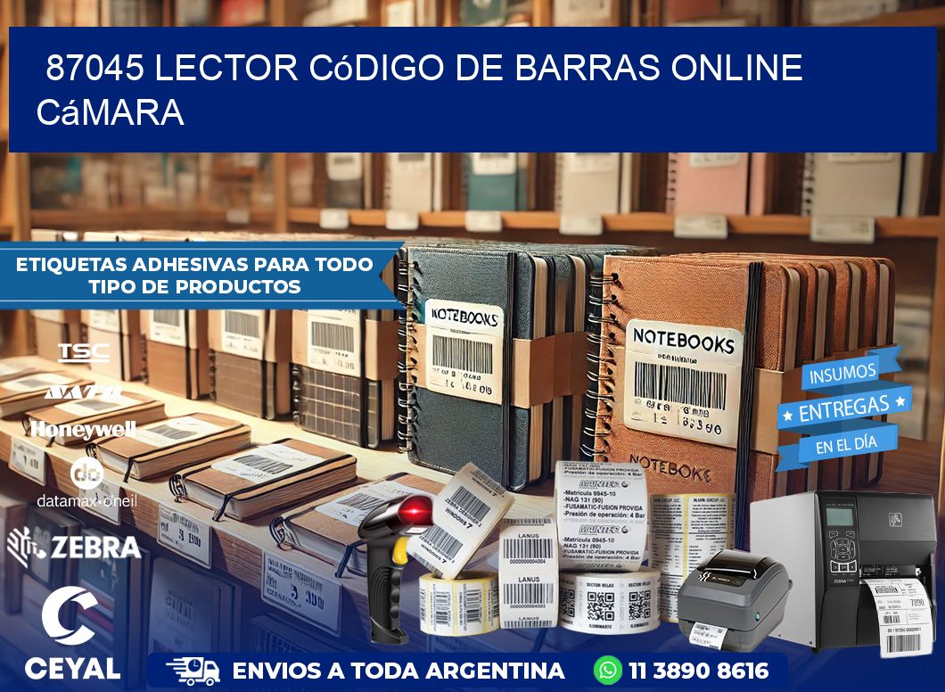 87045 Lector código de barras online cámara