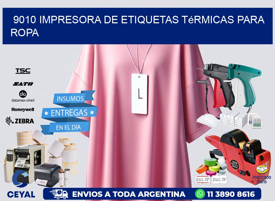 9010 impresora de etiquetas térmicas para ropa