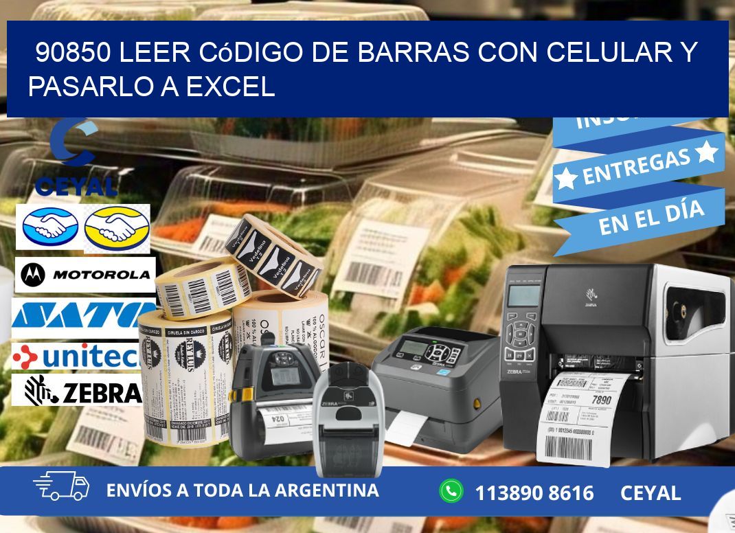 90850 Leer código de barras con celular y pasarlo a Excel