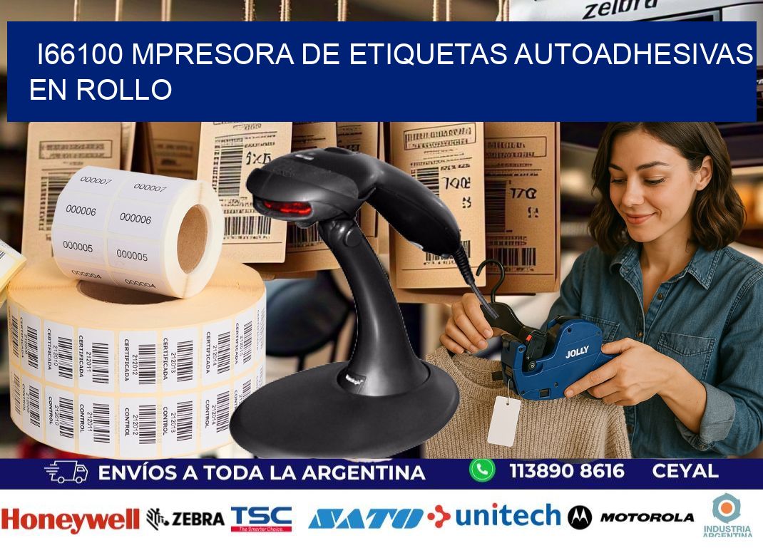 I66100 mpresora de etiquetas autoadhesivas en rollo