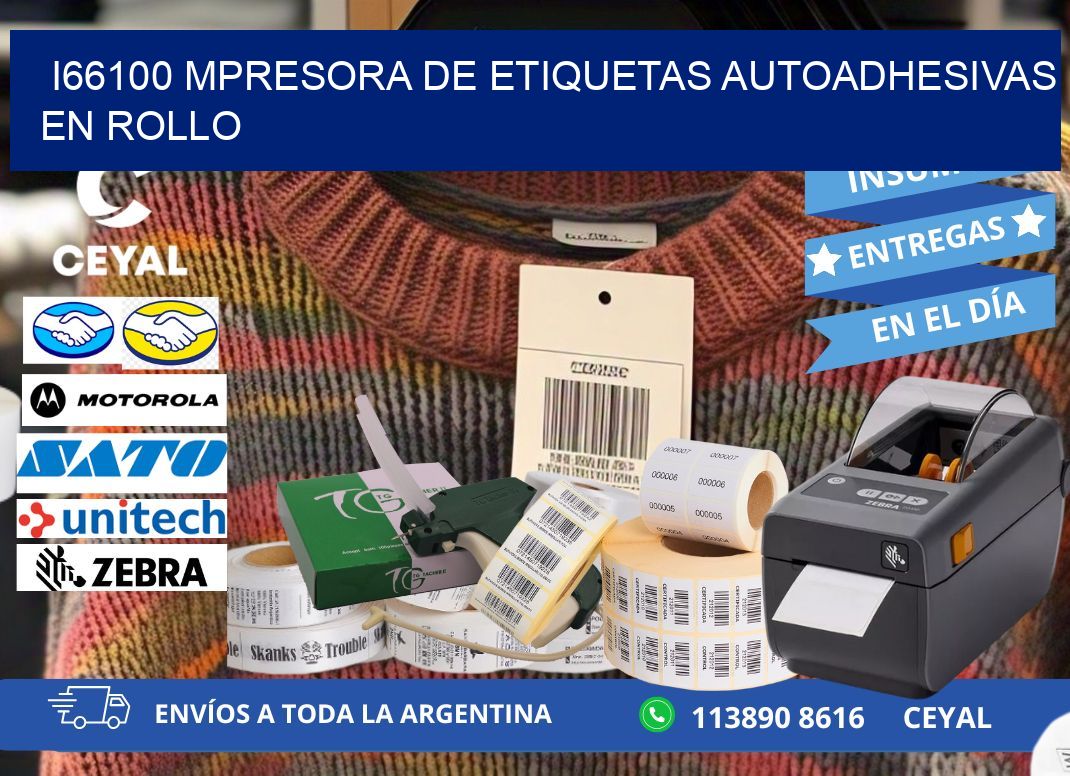 I66100 mpresora de etiquetas autoadhesivas en rollo