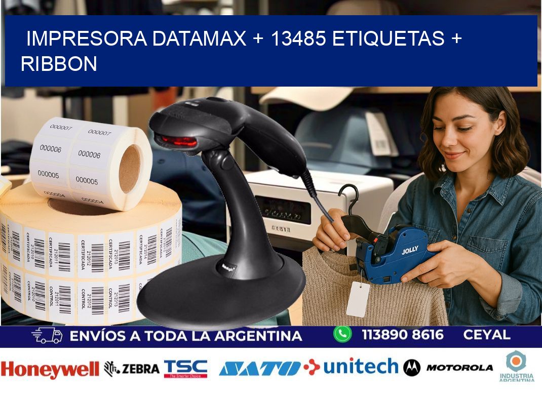 impresora DATAMAX + 13485 etiquetas + ribbon