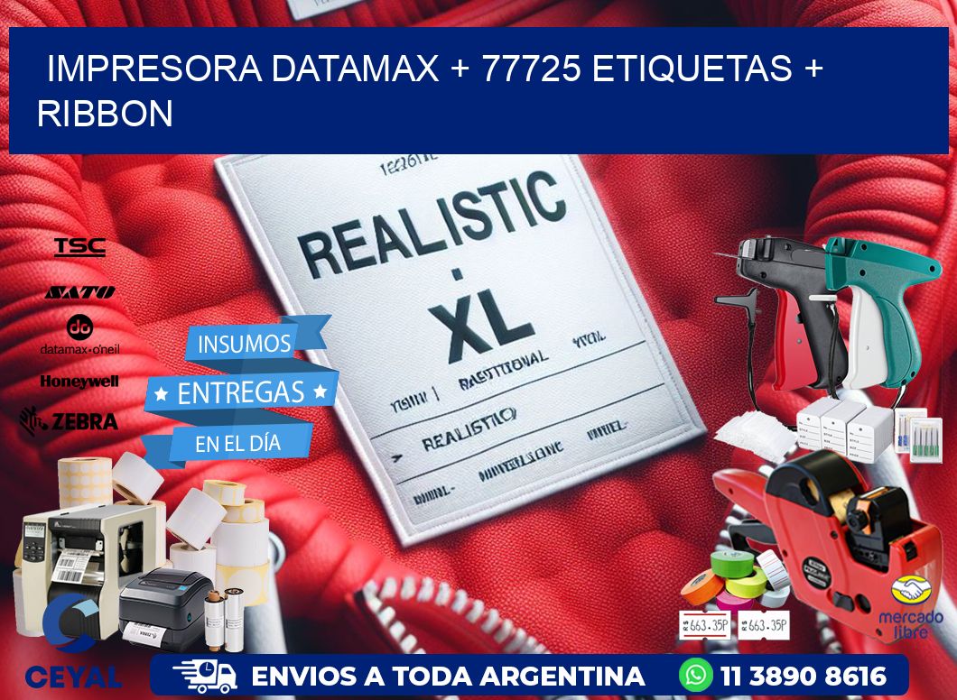 impresora DATAMAX + 77725 etiquetas + ribbon