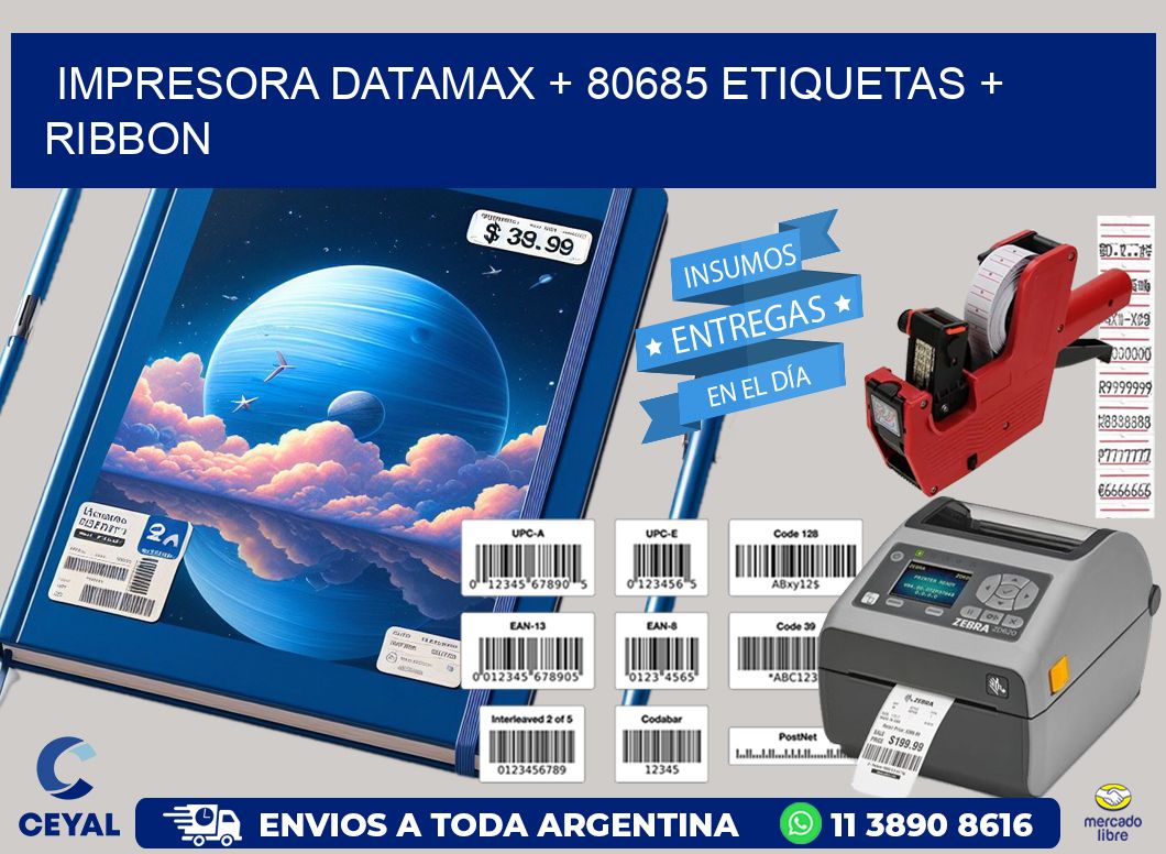 impresora DATAMAX + 80685 etiquetas + ribbon
