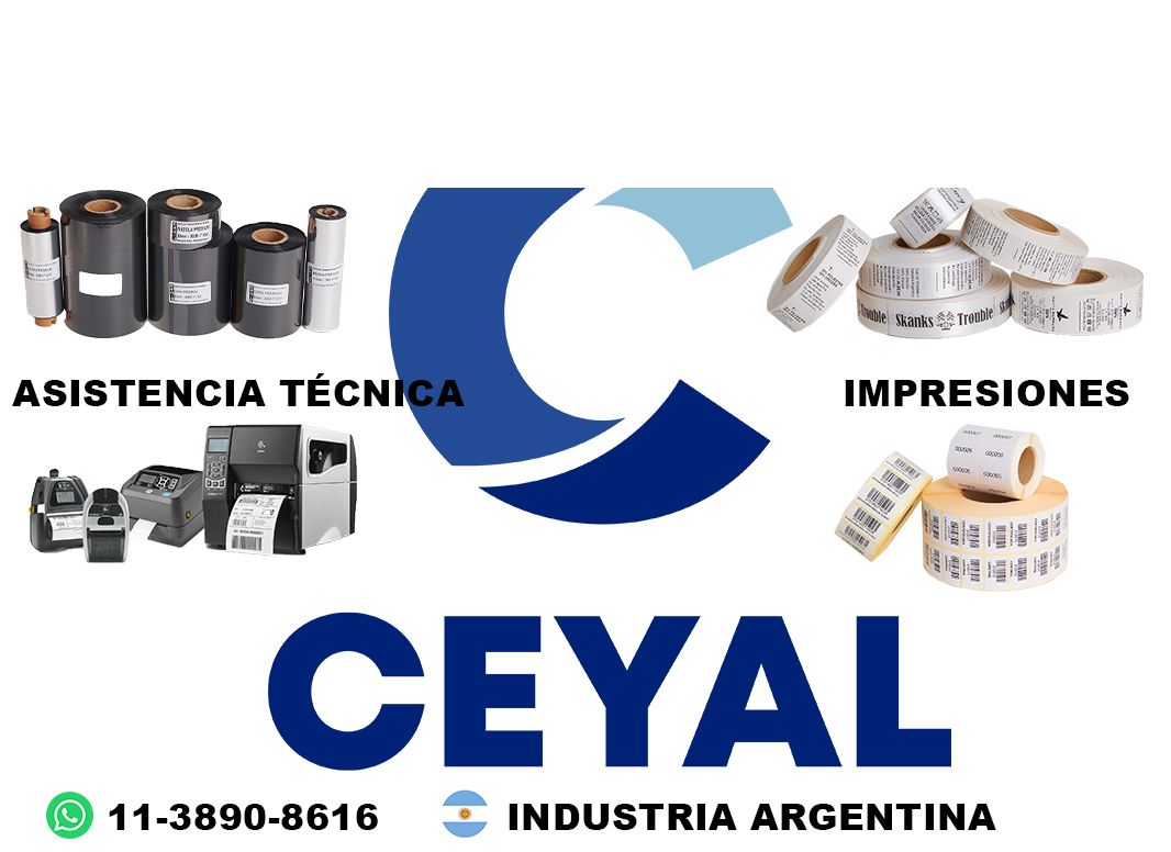 impresora de escritorio + 84385 etiquetas + ribbon