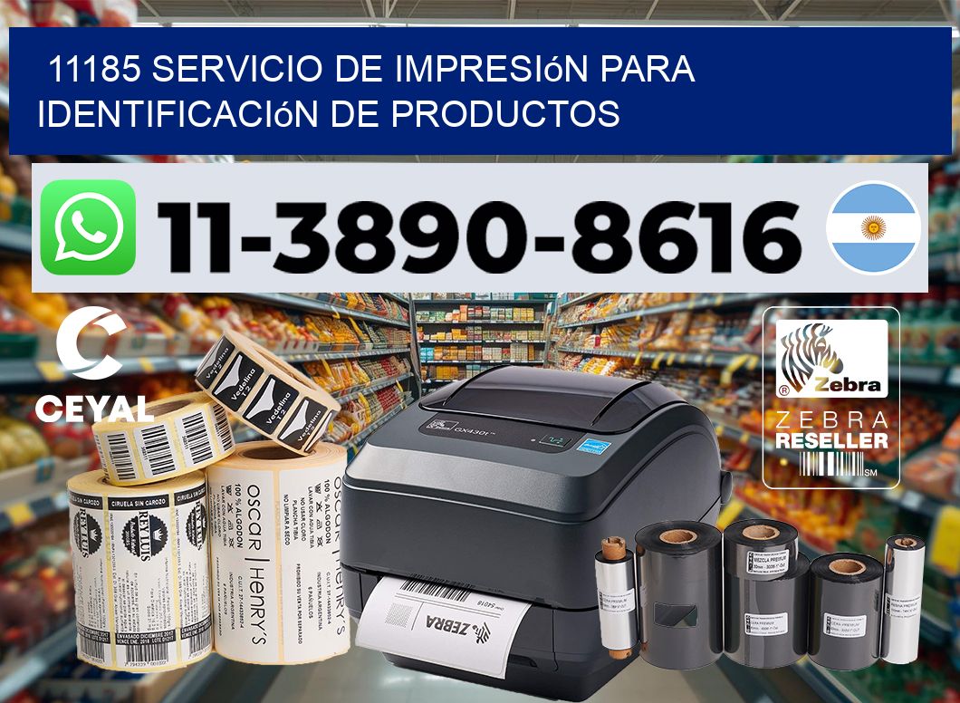 11185 Servicio de impresión para identificación de productos