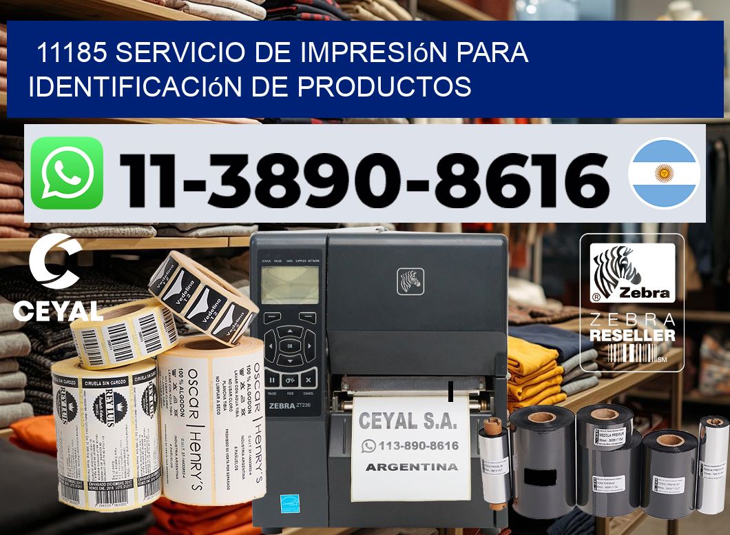 11185 Servicio de impresión para identificación de productos