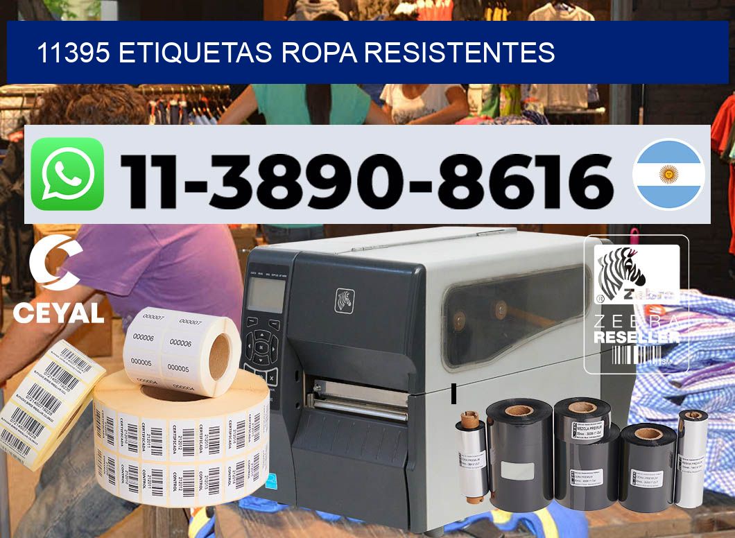 11395 Etiquetas ropa resistentes