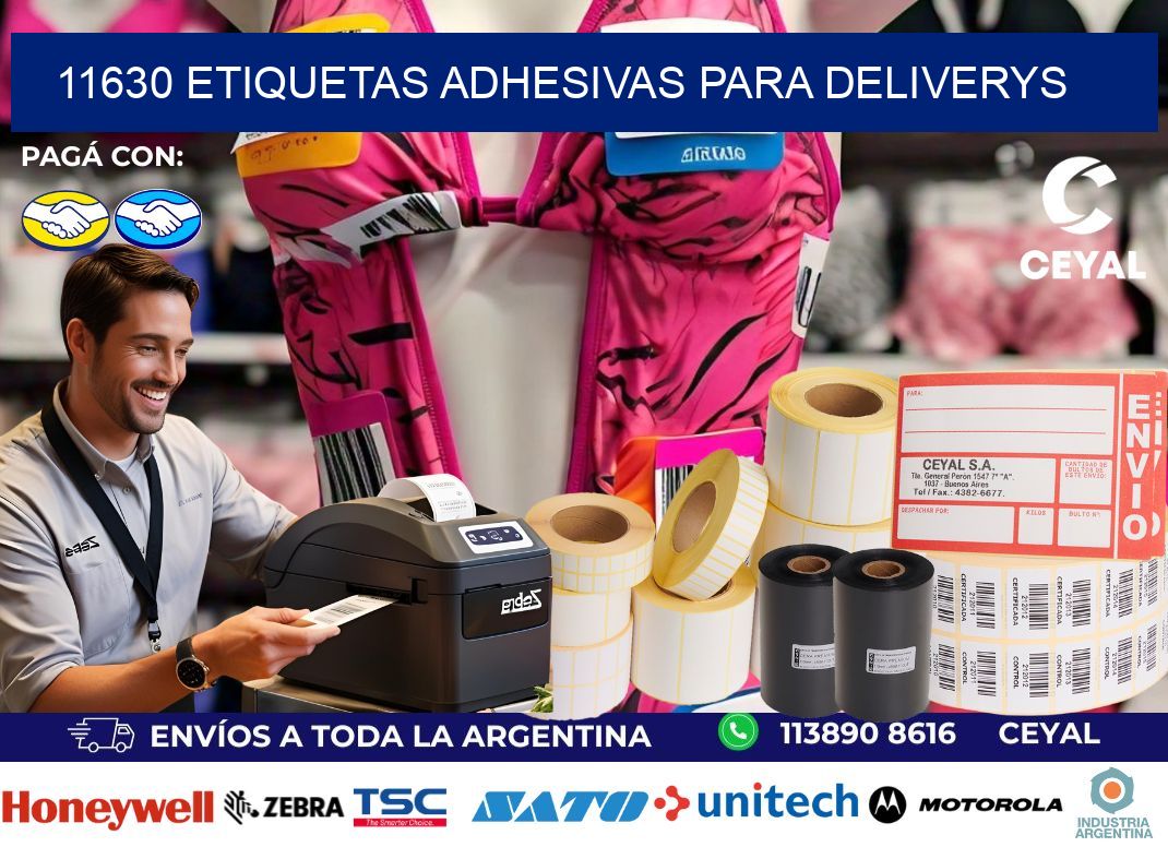 11630 etiquetas adhesivas para deliverys