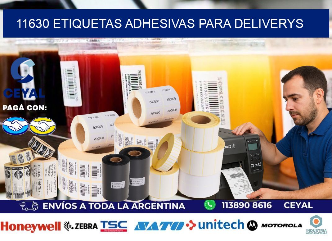 11630 etiquetas adhesivas para deliverys