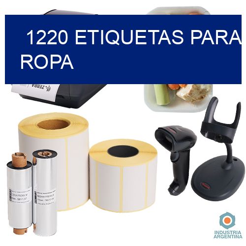1220 etiquetas para ropa