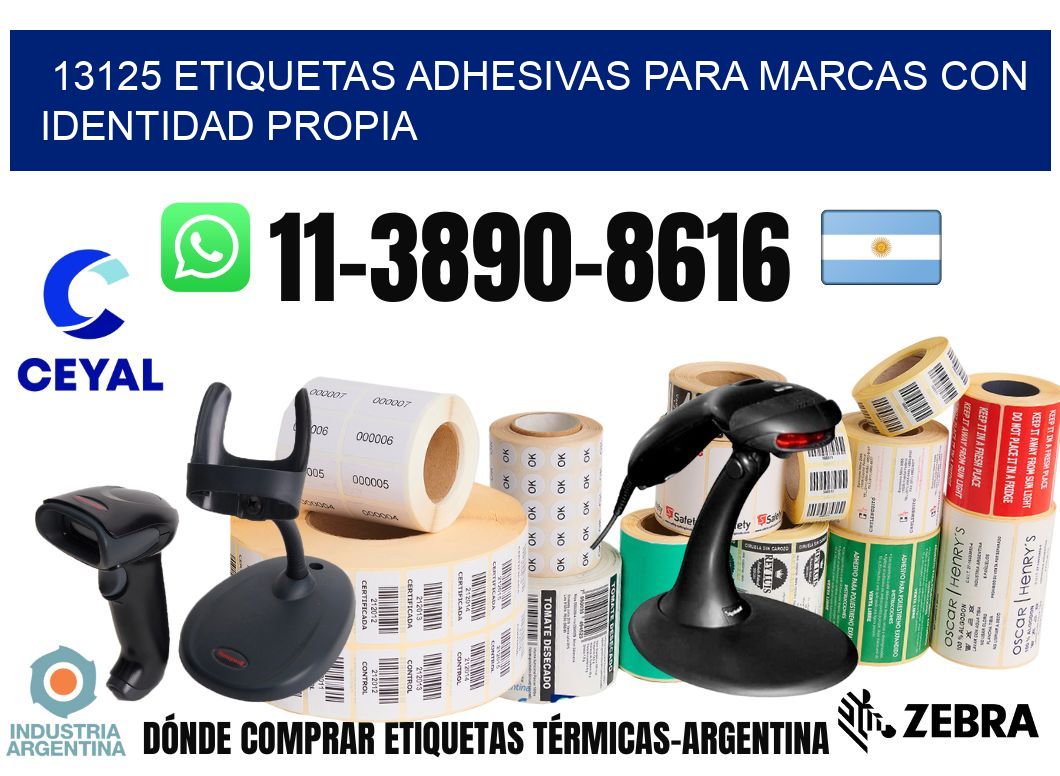 13125 Etiquetas adhesivas para marcas con identidad propia