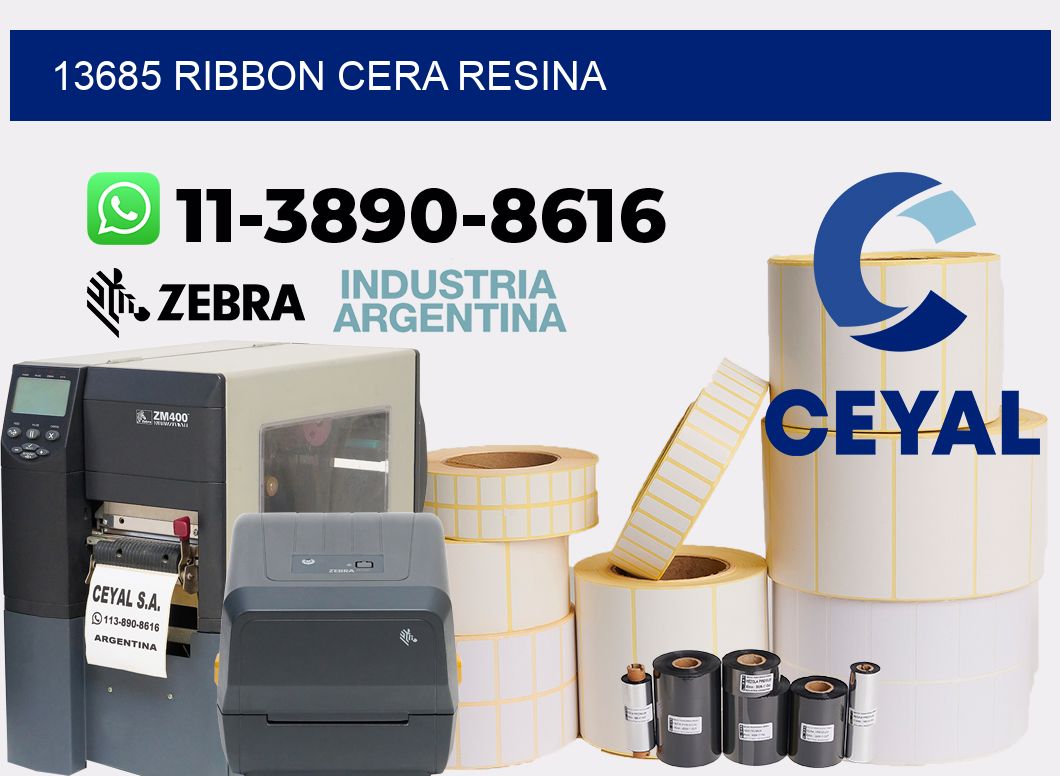 13685 ribbon cera resina