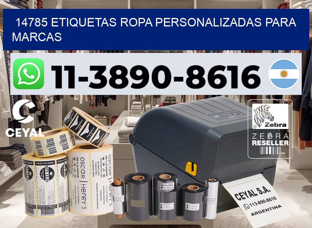 14785 Etiquetas ropa personalizadas para marcas