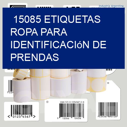 15085 Etiquetas ropa para identificación de prendas