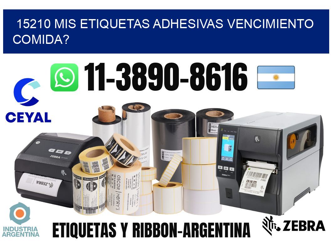 15210 mis etiquetas adhesivas vencimiento comida?