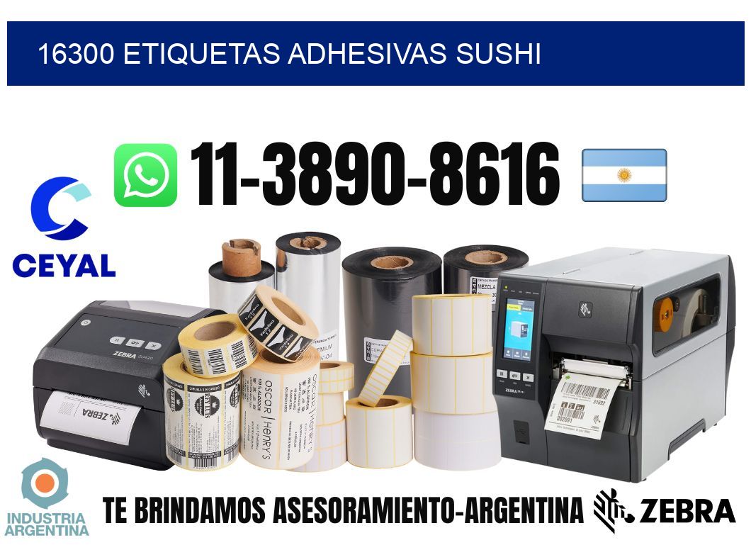 16300 etiquetas adhesivas sushi
