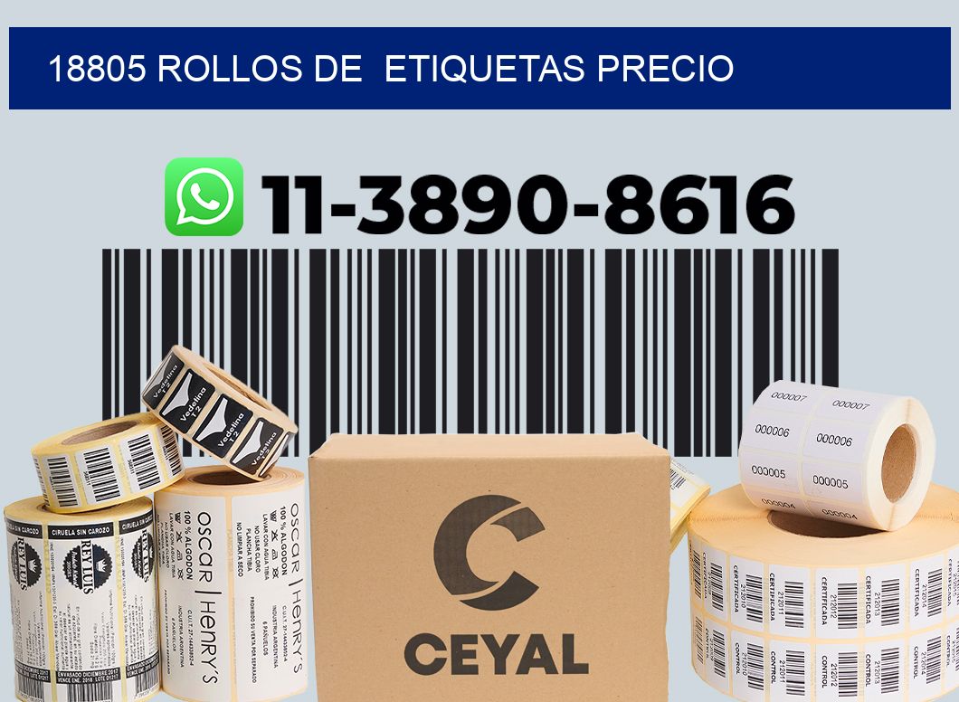18805 rollos de etiquetas precio