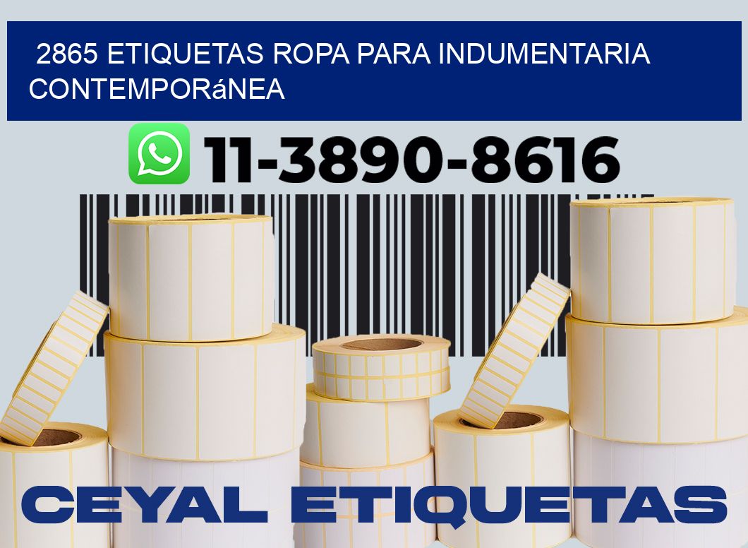 2865 Etiquetas ropa para indumentaria contemporánea