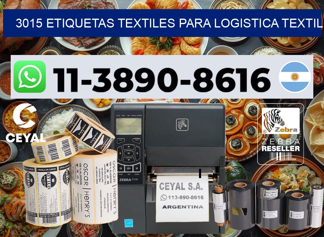 3015 Etiquetas textiles para logistica textil