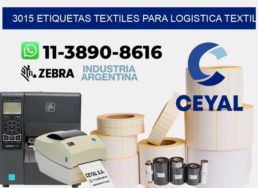 3015 Etiquetas textiles para logistica textil