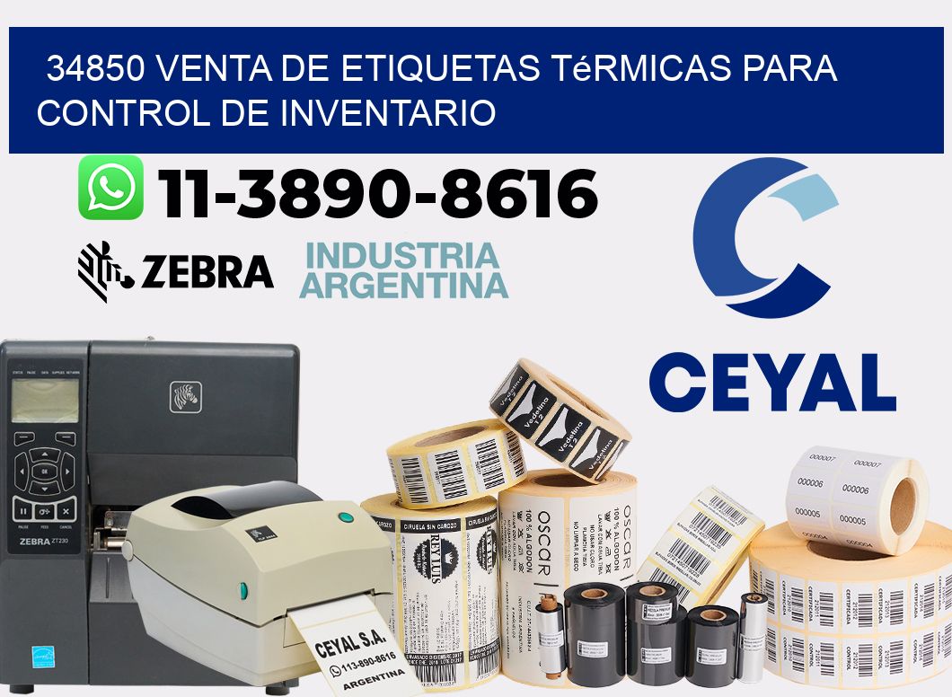 34850 venta de etiquetas térmicas para control de inventario
