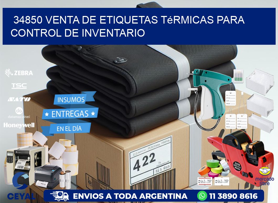 34850 venta de etiquetas térmicas para control de inventario
