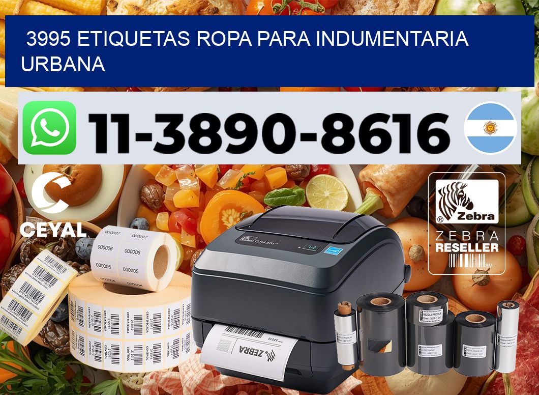 3995 Etiquetas ropa para indumentaria urbana