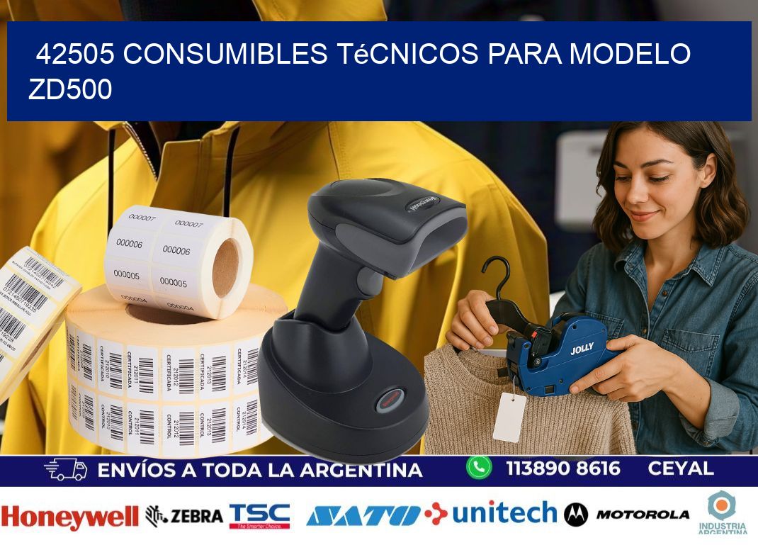 42505 consumibles técnicos para modelo zd500