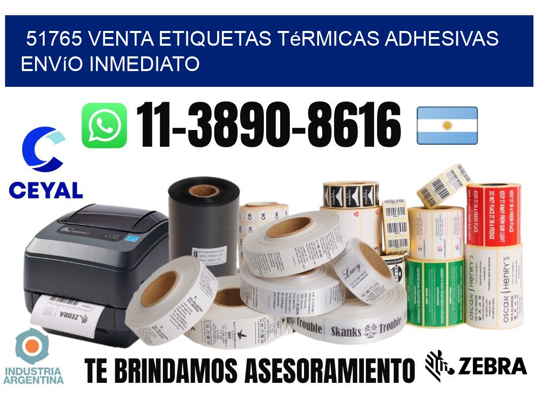 51765 venta etiquetas térmicas adhesivas envío inmediato