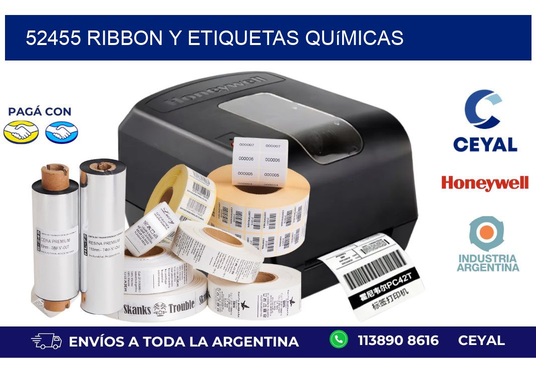 52455 ribbon y etiquetas químicas