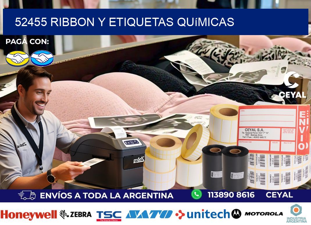 52455 ribbon y etiquetas químicas