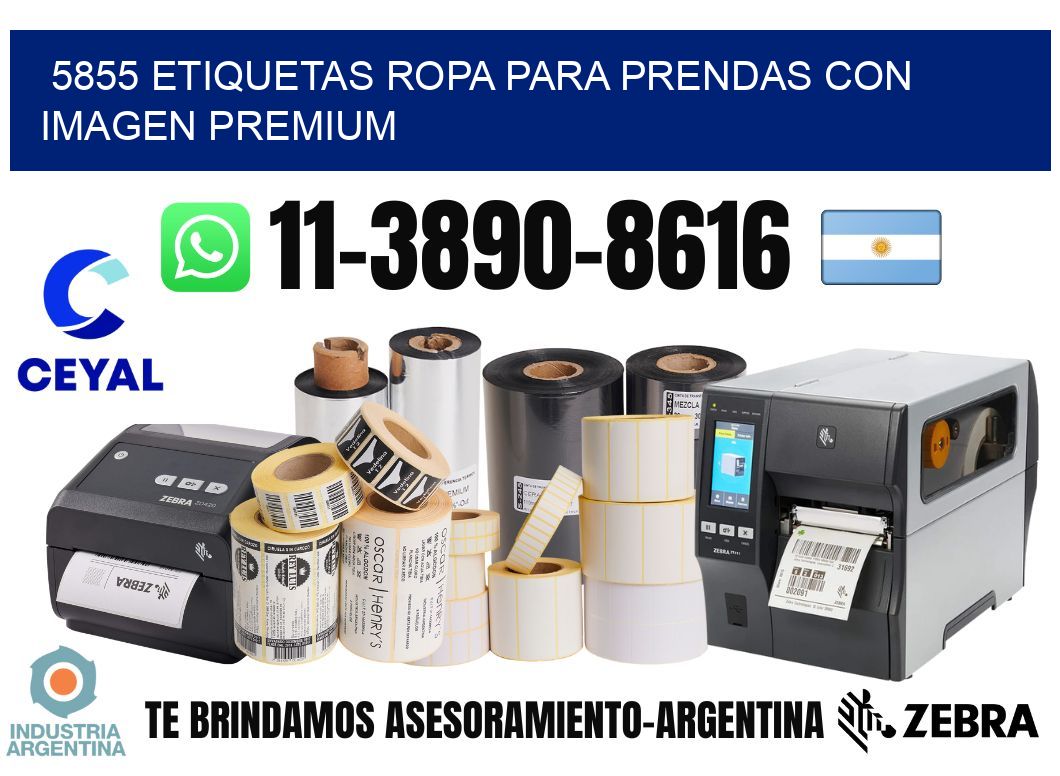 5855 Etiquetas ropa para prendas con imagen premium