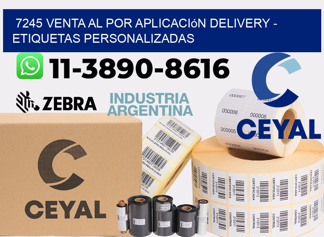 7245 Venta al Por Aplicación delivery - Etiquetas Personalizadas