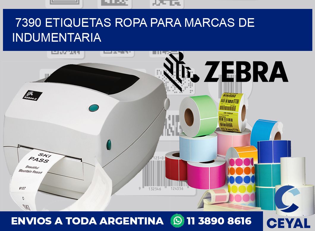 7390 Etiquetas ropa para marcas de indumentaria