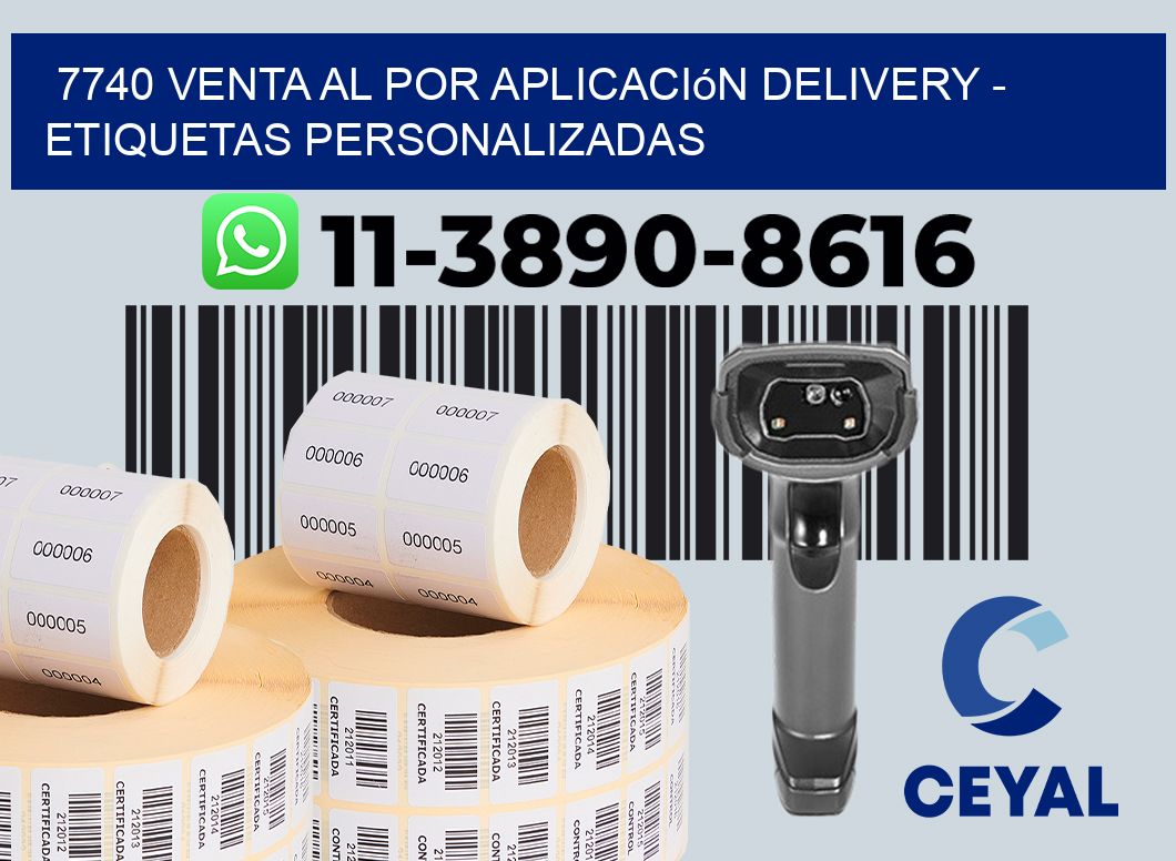 7740 Venta al Por Aplicación delivery - Etiquetas Personalizadas