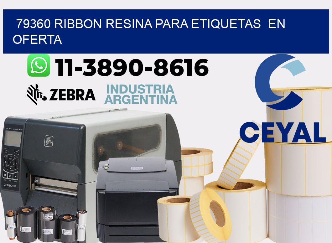 79360 ribbon resina para etiquetas  en oferta
