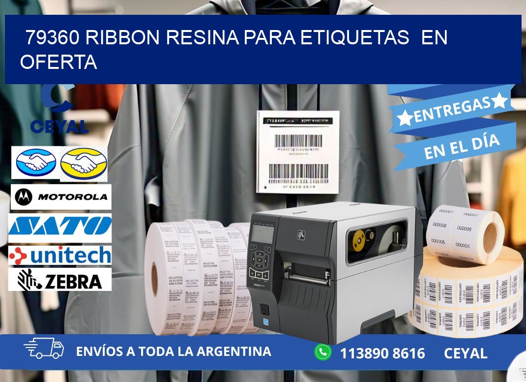 79360 ribbon resina para etiquetas  en oferta