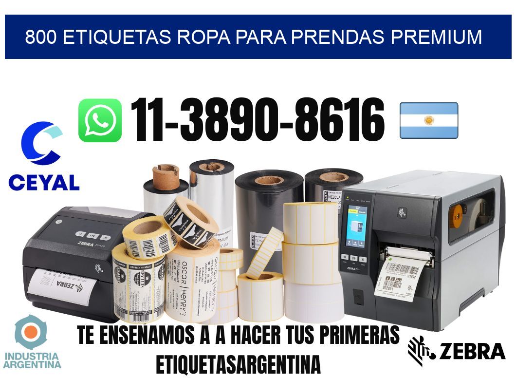 800 Etiquetas ropa para prendas premium