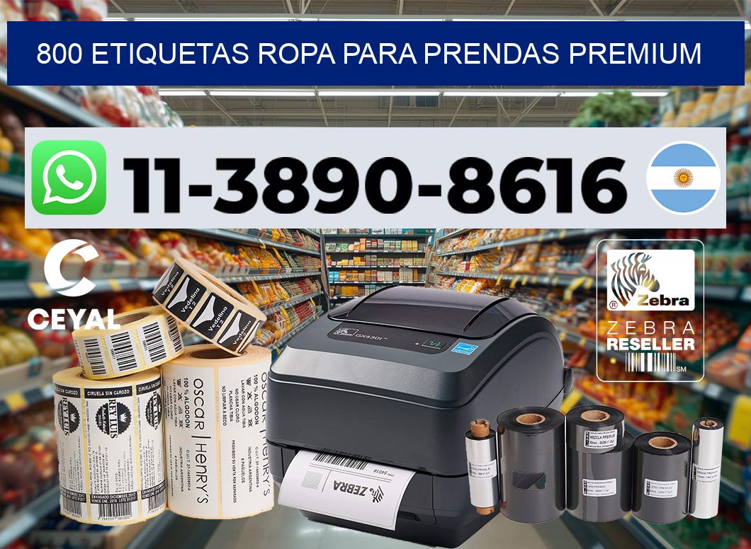 800 Etiquetas ropa para prendas premium