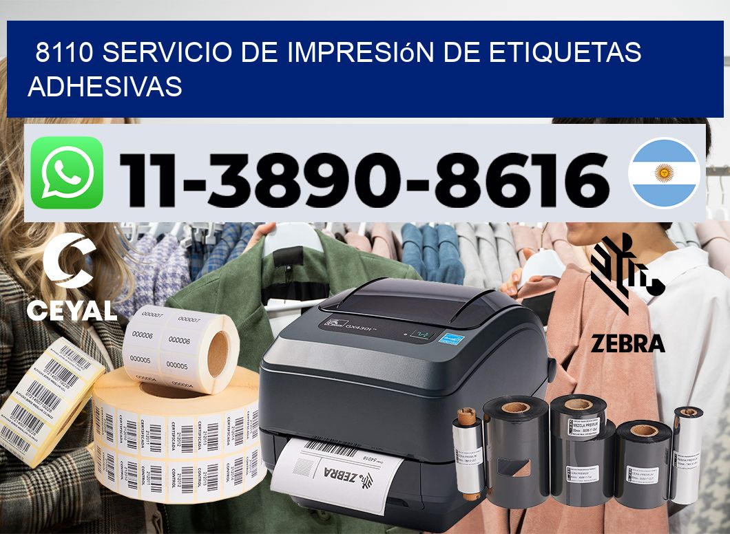 8110 Servicio de impresión de etiquetas adhesivas