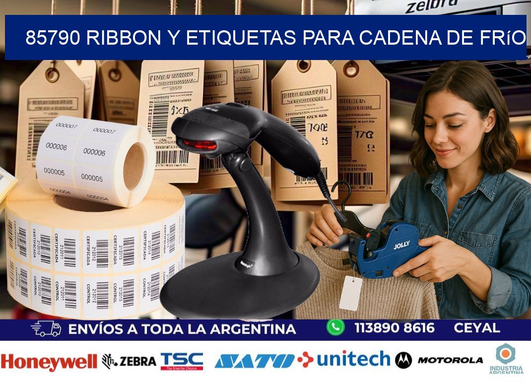 85790 ribbon y etiquetas para cadena de frío