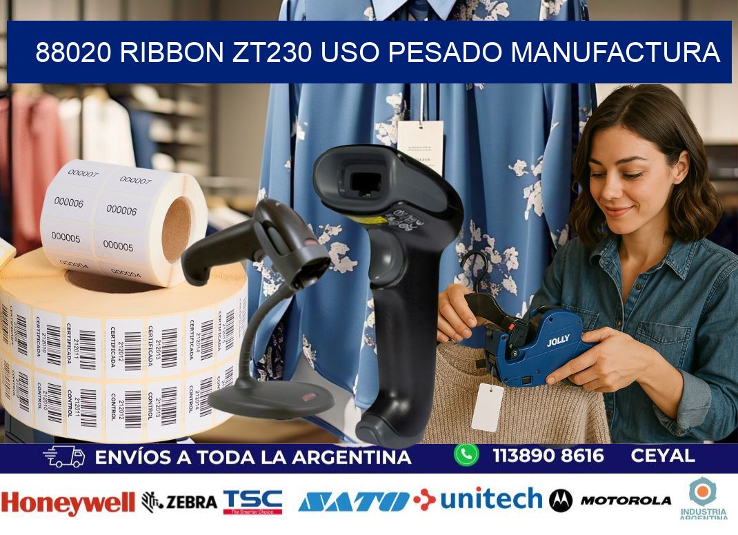 88020 ribbon zt230 uso pesado manufactura