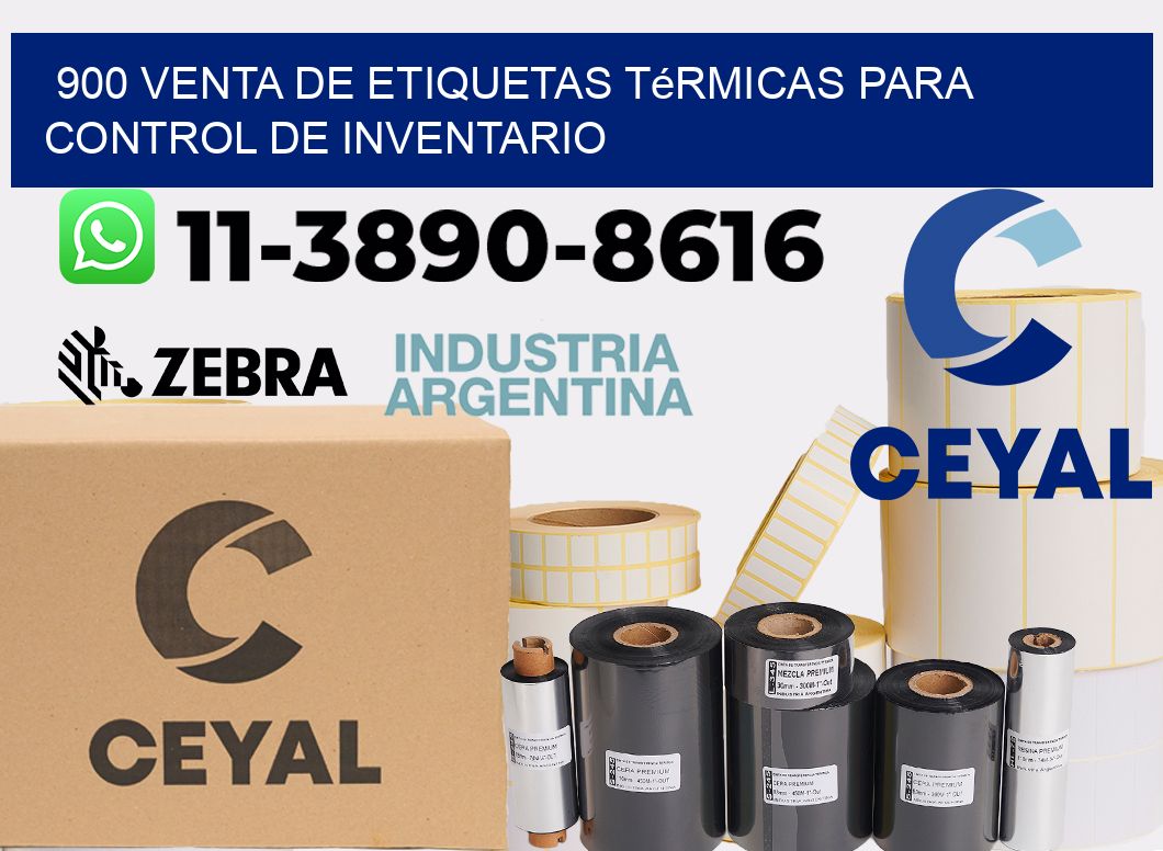 900 venta de etiquetas térmicas para control de inventario