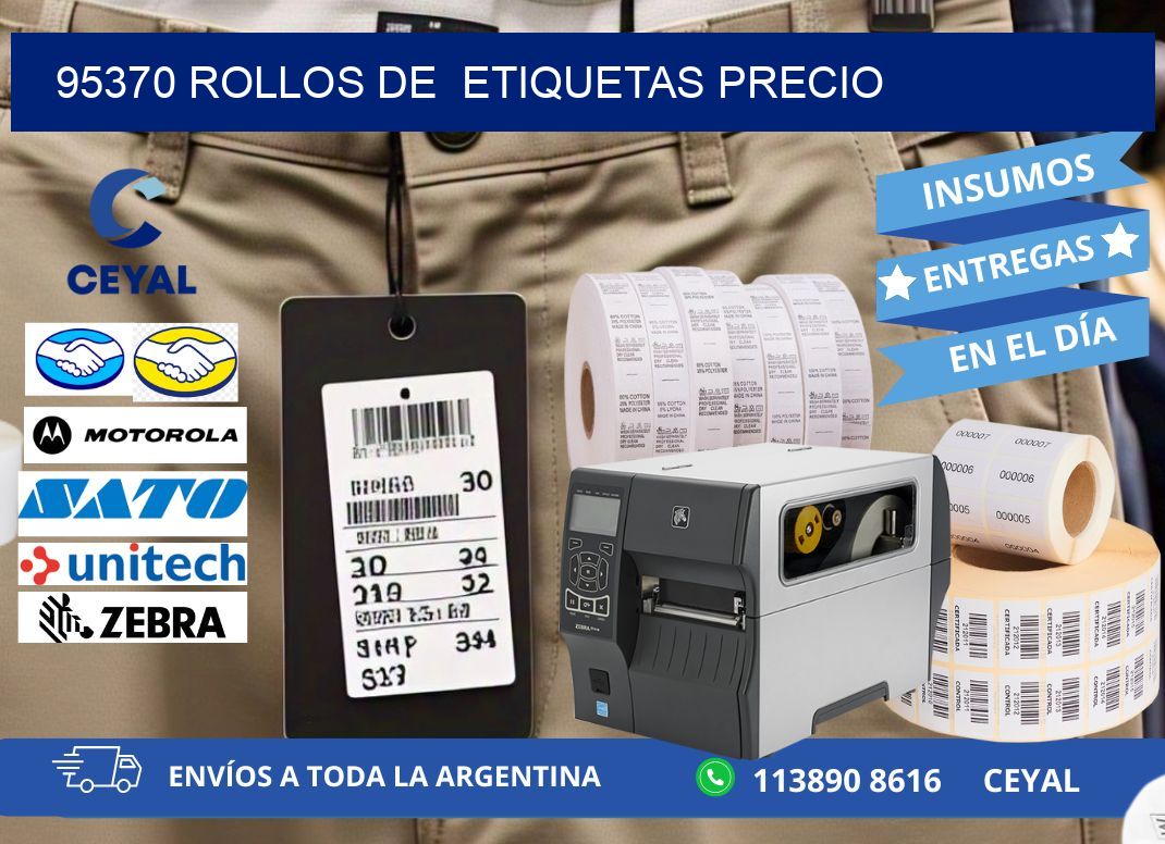 95370 rollos de etiquetas precio