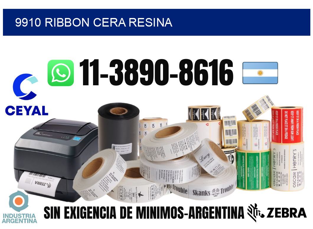 9910 ribbon cera resina