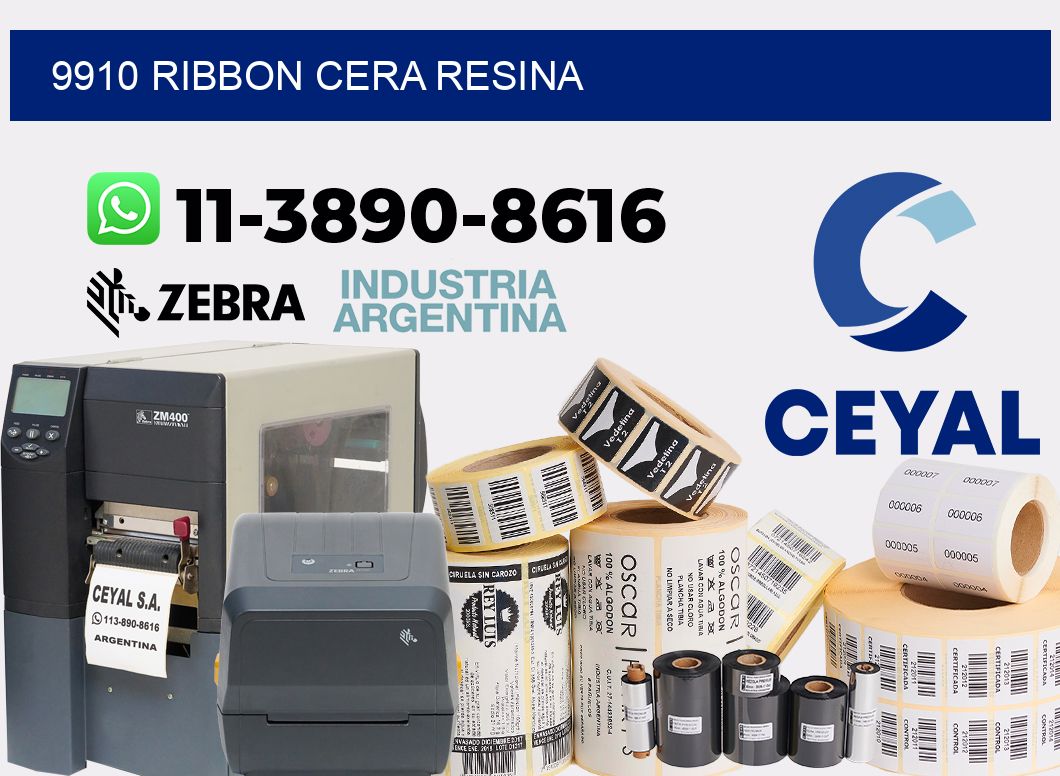 9910 ribbon cera resina