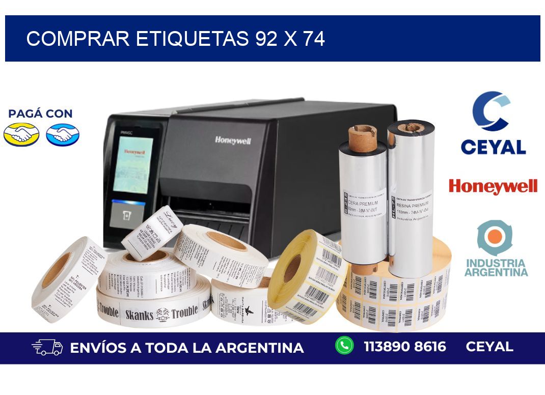 comprar etiquetas 92 x 74