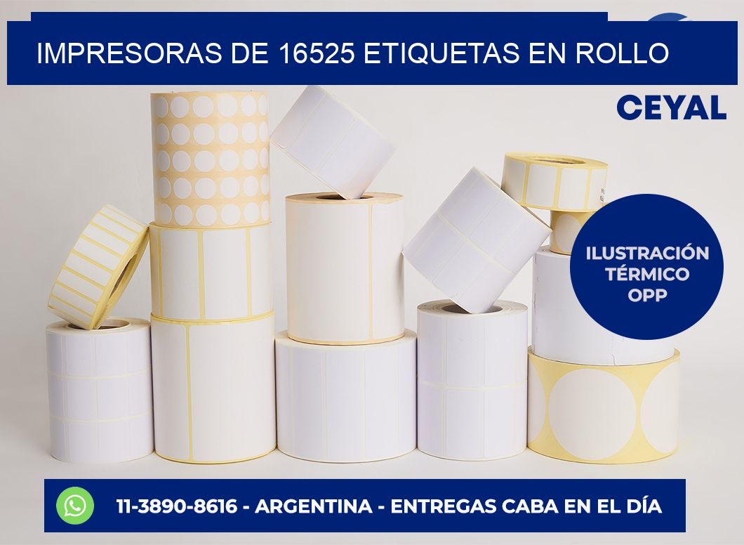 impresoras de 16525 etiquetas en rollo