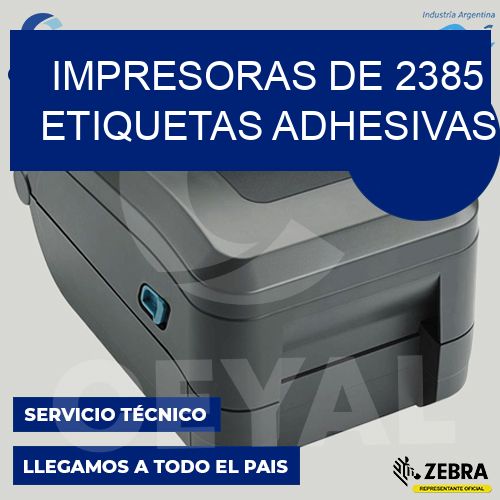 impresoras de 2385 etiquetas adhesivas